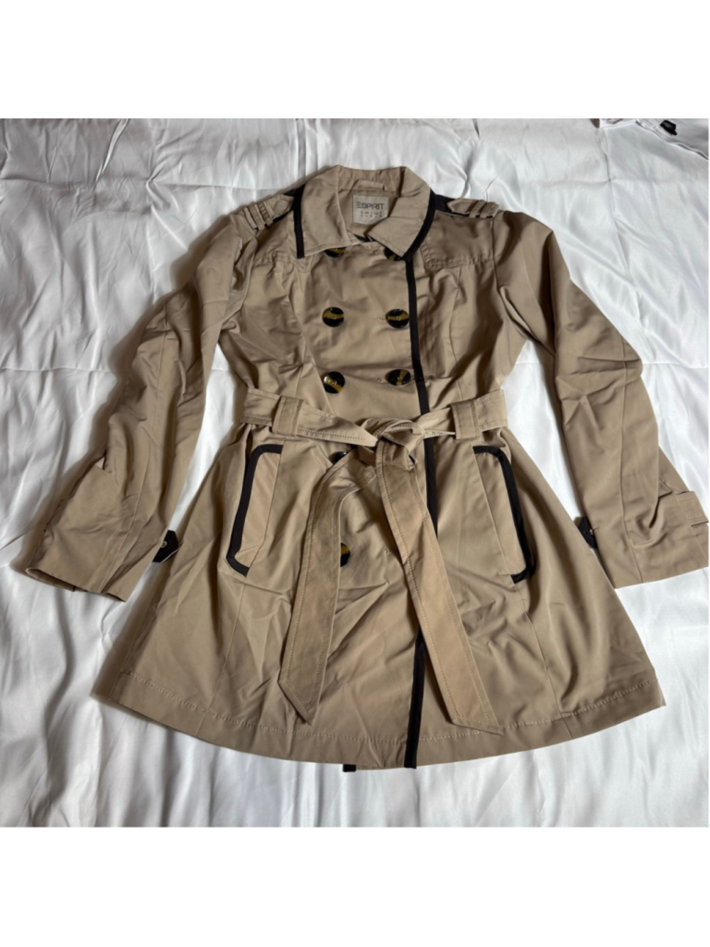Women's Esprit Beige Trench Coat L